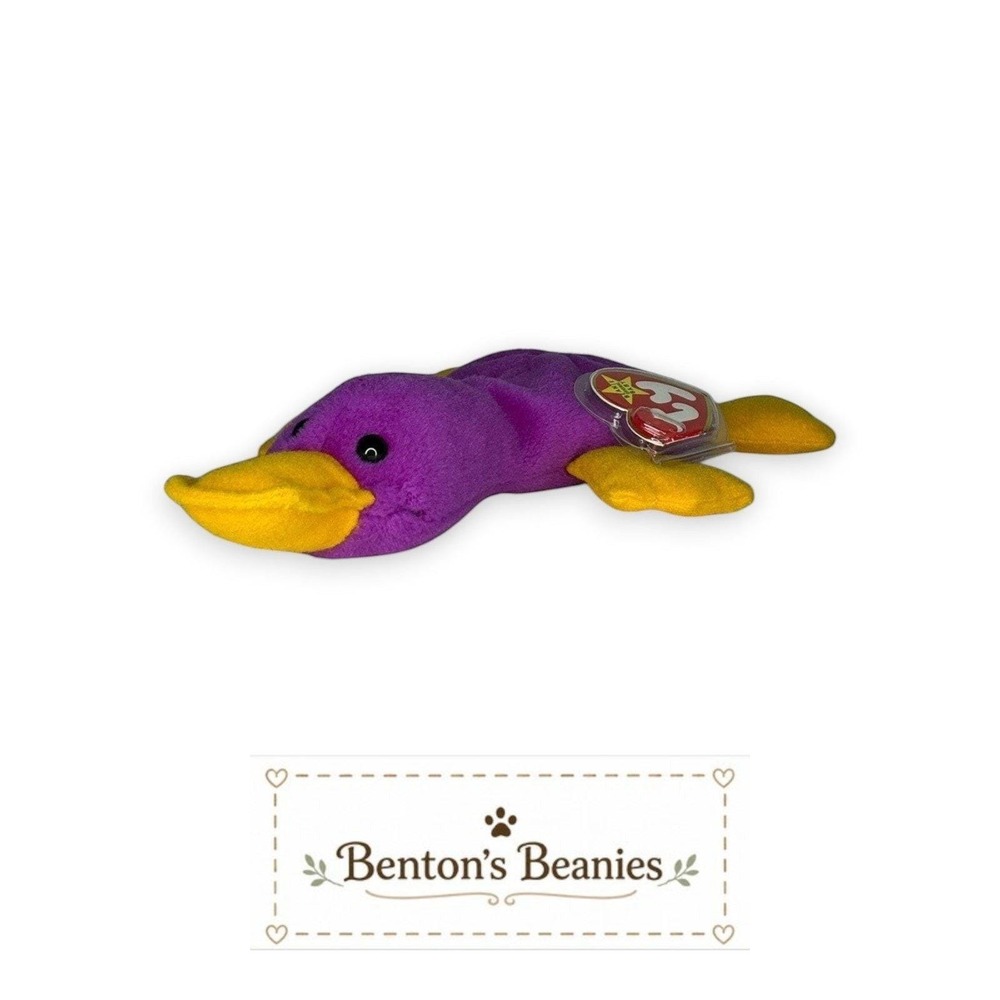 Patti the Platypus Ty Beanie Baby | Curious Creek Explorer 💦 | Mint Heart Tag ⭐ - Picture 5 of 6